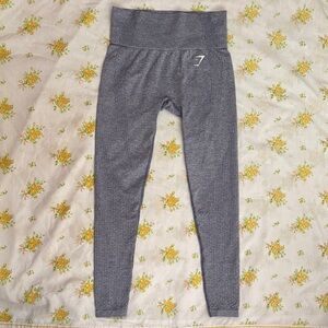 Gymshark Vital Blue/Gray Marled Leggings M